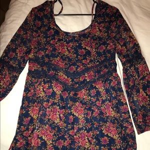 floral print mini dress